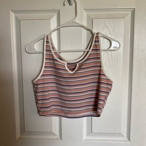 multicolored crop top